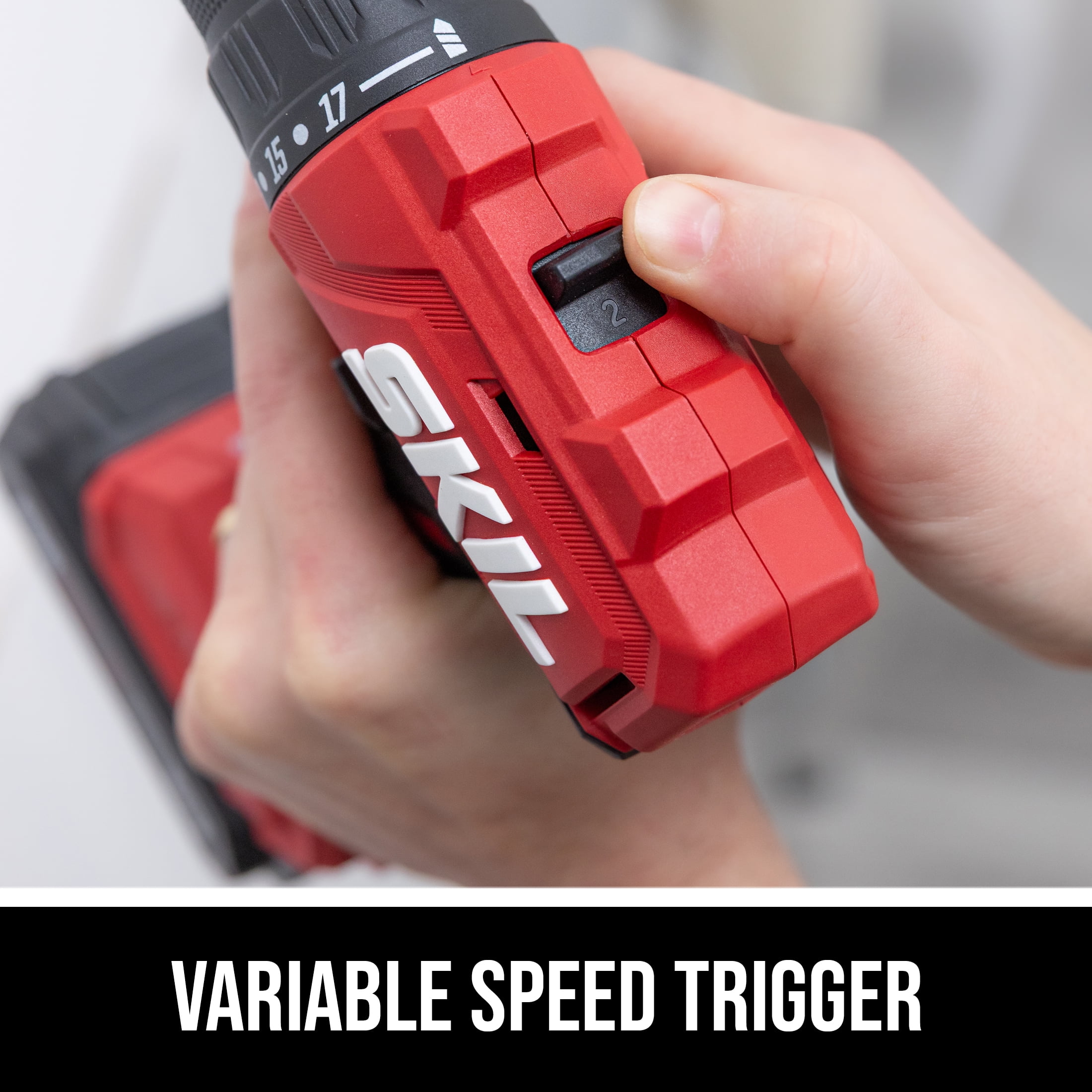 SKIL PWRCORE 20™ Brushless 20V 1/2 In. Drill Driver with 2.0Ah Battery and Standard Charger-DL6280B-10