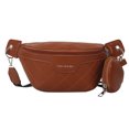 thumbnail image 1 of Bolsa De Pecho Bolsa de pecho para mujer, riñonera de piel sintética a la moda con monedero pequeño (marrón) Tmvgtek Para Estrenar, 1 of 9