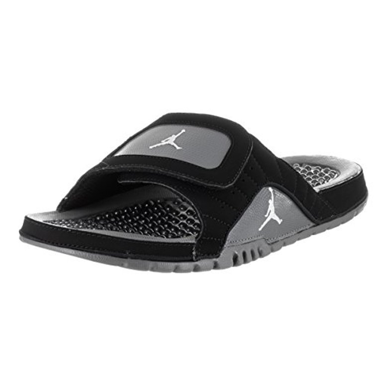 Jordan Men's Hydro XII Retro Sandal Black/Metallic Silver 13 - Walmart.com