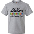 thumbnail image 3 of Inktastic Autism Awareness Understanding and Love with Puzzle Pieces Youth T-Shirt, 3 of 5