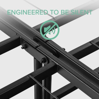 Buy Zinus 14 Black Metal Smartbase Tool Free Assembly Mattress Foundation Full Online In Turkey 15739162