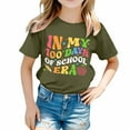 thumbnail image 1 of Icvfdpl Chemises pour Adolescentes, T-Shirt à Manches Courtes Col Rond Imprimé Garçons Respirant Mode Urbaine 4-5 Ans, 1 of 4