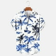thumbnail image 5 of ZCFZJW Mens Hawaiian Shirt Short Sleeve Floral Button Down Shirts Tropical Summer Beach Vacation Tees Shirts Lightweight Camp Collar Shirt White#02 XXL, 5 of 6