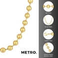 thumbnail image 6 of Gold Ion Plated Stainless Steel 10MM Ball Chain Necklace Jewelry - 30 Inch, 6 of 6