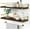 4. Brown-gold, variant on White Floating Shelves for Bathroom Organizer Over Toilet, Bathroom Shelves Wall Mounted with Towel Rack, Corner Wall Shelf for Bedroom Decor Kitchen Storage (White-Dark Grey, Set of 2)