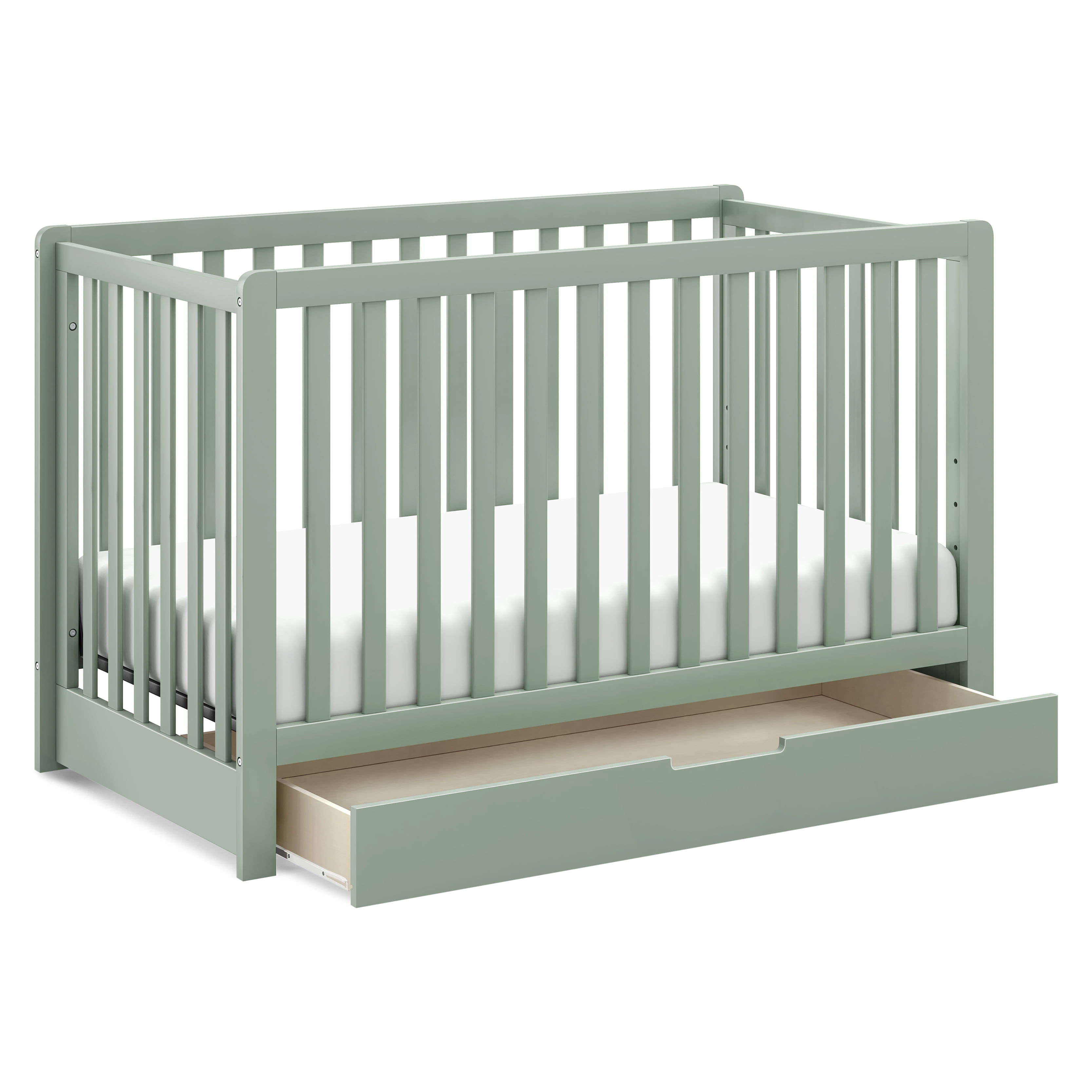 Carter's By DaVinci Colby 4-in-1 Convertible Crib w/ Trundle Drawer in Light Sage