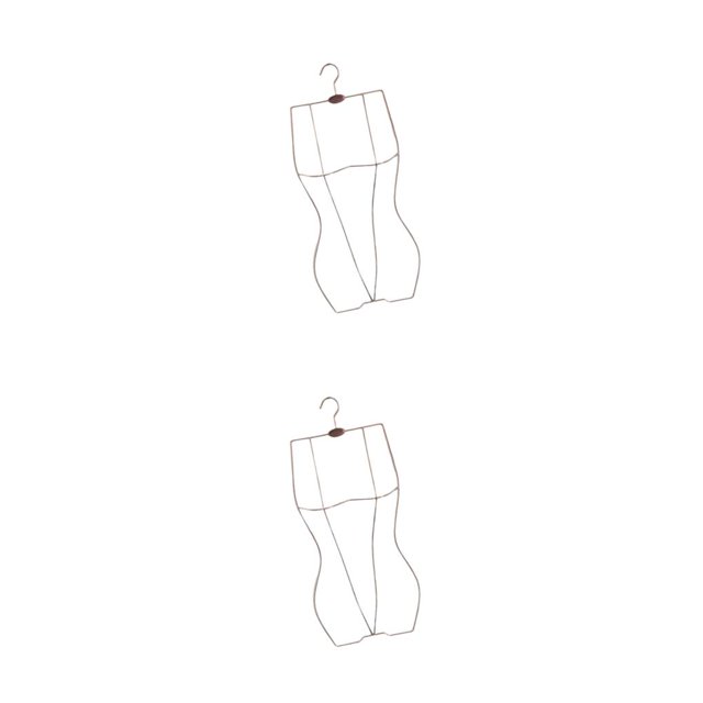 Transemion Cintre pour Maillot de Bain, Organisateur de Garde-Robe avec Crochets Réglables, Rose Doré 2 Pcs