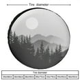 thumbnail image 2 of Abstract Moon Heavy Duty Spare Tire Cover Camp with Mountain Wheel Tire Cover Waterproof Sun Protection for Trailer SUV Truck Camper Travel Trailer Accessories 13 Inch, 2 of 8