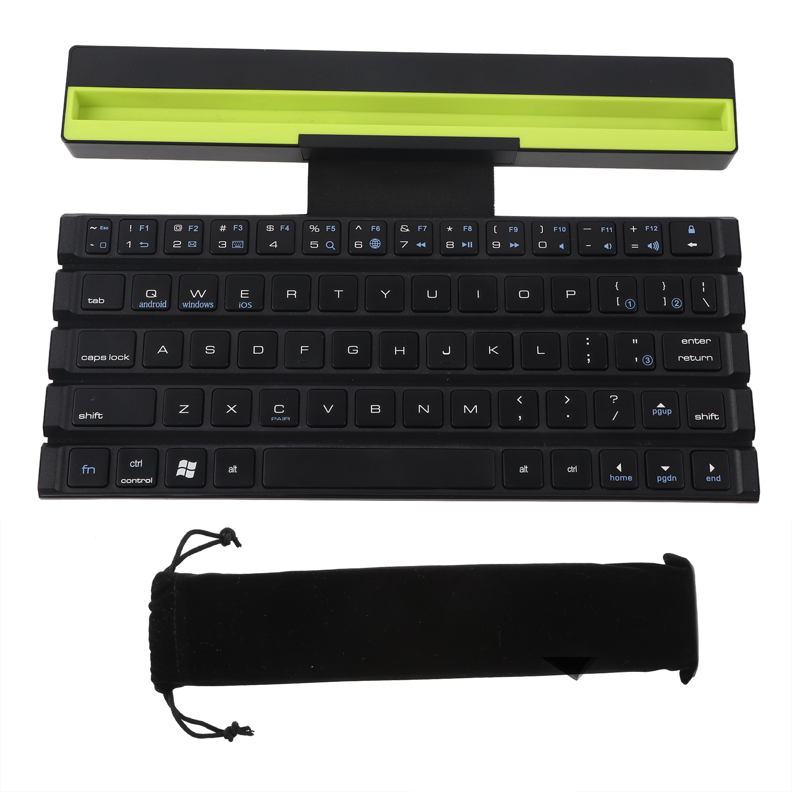 Rollup Keyboard, Wireless Keyboard Portable For PC Tablet For Devices  Multi-connection