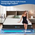 thumbnail image 2 of Queen Size Mattress, Innerspring Mattress in A Box with Motion Isolation & Edge Support, Plush Firm, 12 Inch Mattress，colchon My Lux Decor Round, 2 of 6