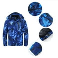 thumbnail image 4 of Tyhengta Men's Waterproof Ski Jacket Warm Winter Snow Coat Mountain Windbreaker Hooded Raincoat Camo3 Royalblue XXL, 4 of 8