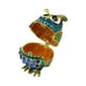 thumbnail image 4 of Joyero para decoración del hogar, regalos, organizador, estuche de almacenamiento, figura de animal portátil Azul, 4 of 9