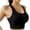 Black, variant on Naittoop High Impact Sports Bras for Women High Support, Strappy Criss Cross Back Athletic Workout Tank Top with Built in Bra