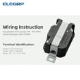 thumbnail image 4 of 20 Amp 125V NEMA L5-20R Locking Receptacle, Industrial Grade Grounding Twist Lock outlet, Black/White, 4 of 5