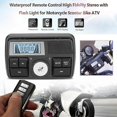 thumbnail image 2 of Audio para motocicleta, radio MP3, altavoces estéreo, Bluetooth, resistente al agua, FM, 5 funciones de ecualización, pantalla LCD, USB/SD/TF., 2 of 5