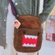 thumbnail image 4 of Gran oferta, mochila grande Kawaii Domo Kun, bandolera, bonitos periféricos de anime marrones, bolsos pequeños tipo mensajero con espejo, regalos de cumpleaños, 4 of 5