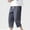 Dark Gray, variant on Viadha Men's Fashion Drawstring Elastic Waist Pocket Casual Sweat Capris Pants
