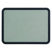 Quartet Contour Granite Gray Tack Board, 48 x 36, Black Frame