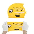 thumbnail image 5 of Unique Bargains 1 Pc Silicone Polka Dot Fish Swim Cap Yellow, 5 of 5