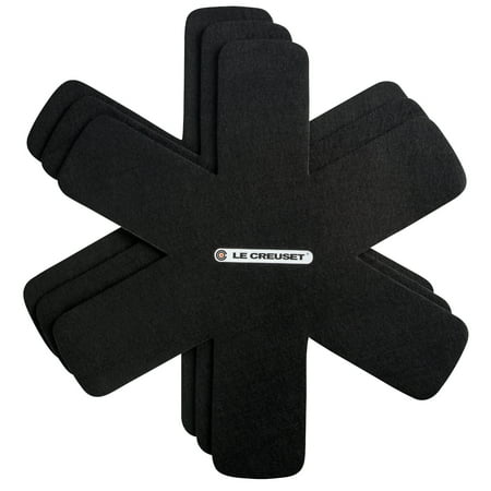 Le Creuset Black Felt 16 Inch Pan Protector, Set of 3