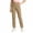 Khaki, variant on School Uniform Pants for Girls Slim Fit Pocket Stretchy Elastic Waistband Solid Print Uniform Back To School Girls Pants Size 5-6 Years
