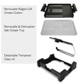 thumbnail image 4 of NutriChef Electric Grill & Griddle Cooktop with Glass Lid, 4 of 9