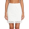thumbnail image 2 of WMTBSRSW Womens White Half Slips for Under Dresses Lace Trim Underskirt Ladies Side Split Non Cling Slips Undergarments Skirts, 2 of 6