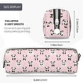 thumbnail image 3 of Naloa Cute Kawaii Panda Leather Pencil Case, Makeup Pouch, Zipper Pouch for Daily Essentials, Storage Organizer, Cosmetics and Stationary Bag, 3 of 7