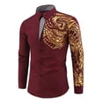 thumbnail image 1 of Camisa Casual Estampada De Manga Larga Para Hombre, 1 of 3