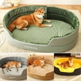 thumbnail image 2 of Big Bed Pet Sleeping Bes Large Dogs Accessories Pet Items Pet Medium Waterproof Cushion Mat Supplies Kennel Products Home Garden ShopWise Round, 2 of 13