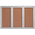 thumbnail image 1 of Aarco Products WFC4872 Enclosed Waterfall Bulletin Board - Silver, 1 of 1