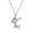 Silver, variant on Guodhu Rose Gold Alloy Elk Deer Necklace Simple Fashion Adjustable Cute Animal Necklace Christmas Jewelry for Women