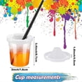 thumbnail image 5 of 12 Pack No Spill White Lid Paint Cups Spill Proof Paint Cups Reusable Paint Cups with Lids for Kids, School, Classroom, 5 of 5