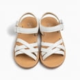 thumbnail image 6 of TOWED22 Toddler Little Girl Sandals Summer Flower Dress Soft Rubber Princess Flat Open Toe Beach Shoes White,12, 6 of 9