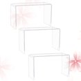 thumbnail image 3 of 3PCS Acrylic Display Shoe Risers Clear Retail Display Stand U Shaped Shelf Showcase Rack for Toy Bag Cosmetic (M), 3 of 5