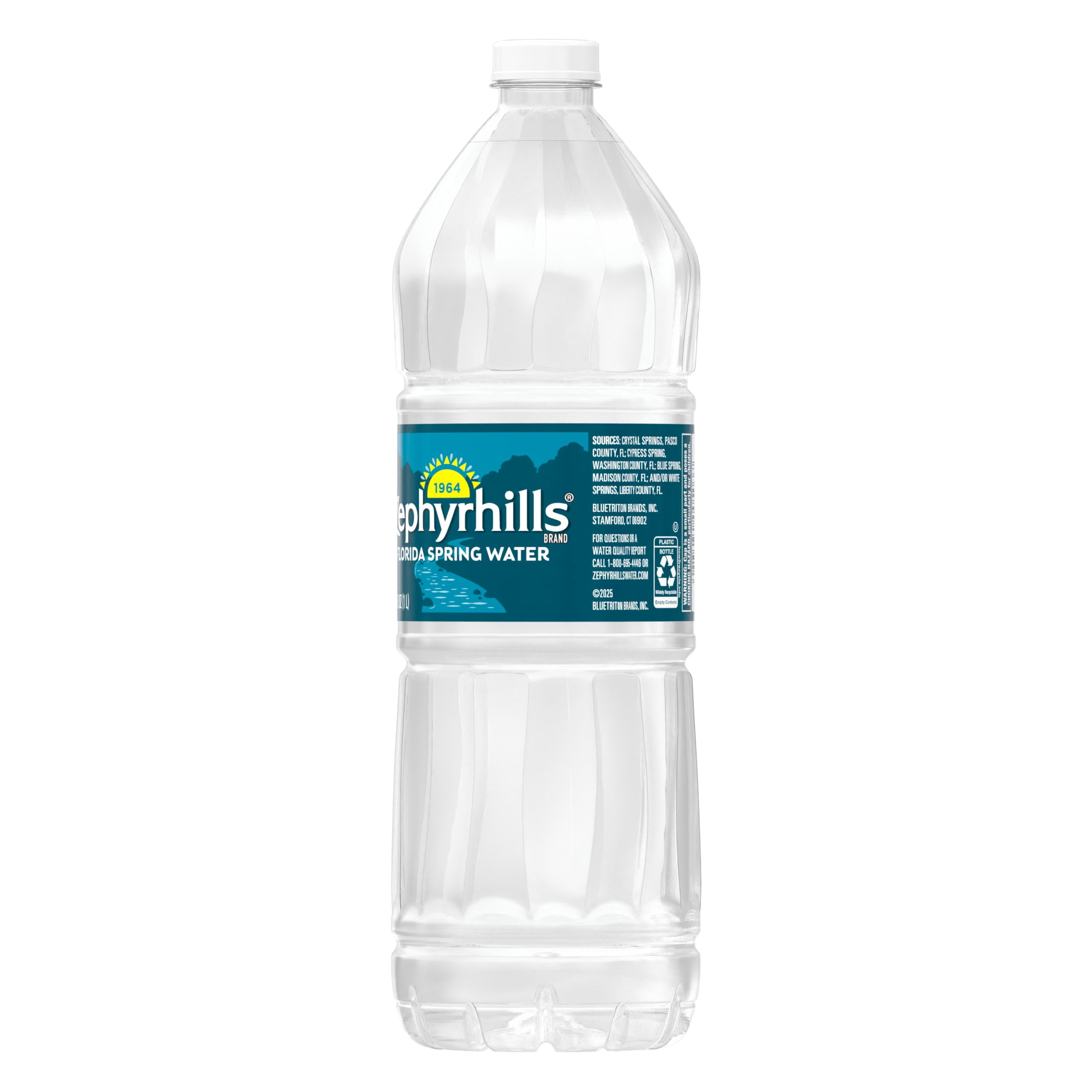 Zephyrhills Florida Spring Water, 1 Liter, Single Plastic Bottle