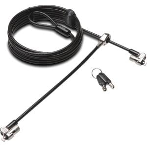 Microsaver Keyed Retractable Notebook - Kensington K65048WW MicroSaver 2.0 Keyed Twin Laptop Lock - Black
