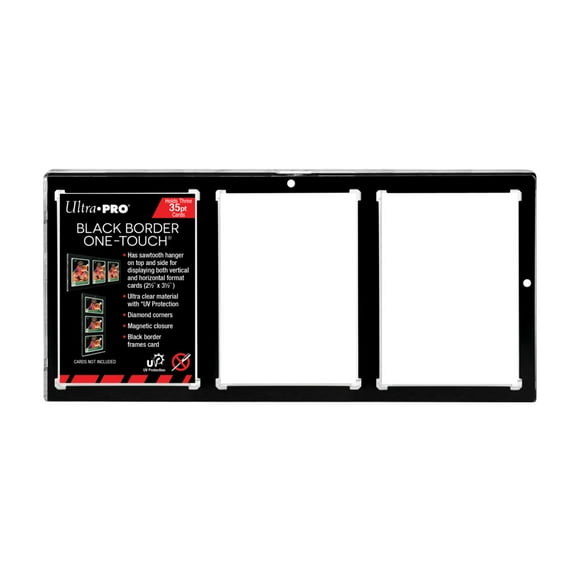 Ultra PRO: UV One-Touch Magnetic Holder - 35pt (3-Card Black Border)