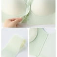 thumbnail image 4 of Fatuov Wirefree Bras for Women Plus Size Push-Up Bralettes for Everyday Sexy Full Coverage Breathable Summer Seamless Bras 42A, Green, 4 of 4