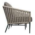 thumbnail image 3 of Seasonal Living Archipelago Antilles Aluminum 3-Seat Sofa in Dark Gray, 3 of 5