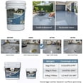 thumbnail image 6 of Epoxy Colored Sand Floor Paint, Self-leveling Epoxy Floor Paint for Indoor and Outdoor, Wear-resistant, Non-slip, Excellent Results on Concrete and Flat Adobe Surfaces(Light Gray,5KG/175OZ), 6 of 10