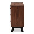 thumbnail image 4 of Baxton Studio Commode en Bois à 4 Tiroirs Finition Chêne Brun et Noir, 4 of 9