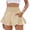 BC28_Khaki, variant on Dwellite Flowy Athletic Shorts for Women High Waist Running Workout Pant Gym Short Quick Dry with Pockets Brown 2XL