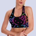 thumbnail image 6 of Hello Kitty Women's Sports Bras Fitness Workout Crop Tank Top Padded Yoga Top, 6 of 7