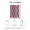 thumbnail image 5 of Rateoe Hand Drawn Strawberry Pattern Flannel Throw Blanket, Ultra-soft Blanket for Bed, Couch, Car, Hypoallergenic Anti-pilling blanket-80"x60"(Vertical), 5 of 6