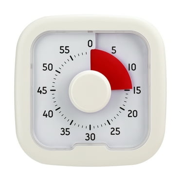 sixwipe 60 Minute Visual Timer, 9.5cm Classroom Visual Timer with Optional Alert Modes,  Silent Magnetic Kitchen Timer with Kickstand, Oversize Visual Countdown Timer for Kids Adults Office Desk