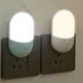 thumbnail image 2 of LOHAS Luces nocturnas que se conectan a la pared [1 paquete] Luz nocturna LED regulable, luces nocturnas con sensores de luz, brillo ajustable de 30/60 lm, luz nocturna automática blanca suave de, 2 of 5
