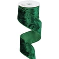 thumbnail image 1 of MEEDEE Cinta de Terciopelo Verde con Alambre de 2,5 Pulgadas Cinta de Terciopelo Verde Oscuro Cinta de Navidad de Terciopelo Triturado 10 Yardas Cinta de Navidad Verde Esmeralda para Decoración de Árb, 1 of 3