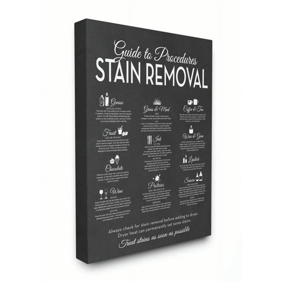 Stupell IndustriesGuide to Stain RemovalsCanvas Wall Art by Lettered and Lined