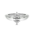 thumbnail image 3 of IGI Certified 2 Carat Marquise Shape Lab Grown Diamond Engagement Ring | 14K White Gold | Kimberly Baguette Side Stone Diamond Ring | FG-VS1-VS2 Quality Friendly Diamonds, 3 of 6